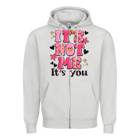 Dove Grey it's not me it's you Zipper Hoodie - MaliasSmallBusiness