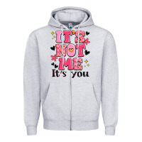 Heather Grey it's not me it's you Zipper Hoodie - MaliasSmallBusiness