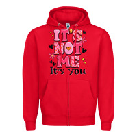 Red it's not me it's you Zipper Hoodie - MaliasSmallBusiness