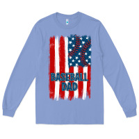 Colony Blue baseball dad american flag Long Sleeve Tee - JahusDesignShop