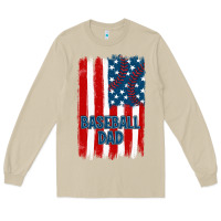 Mushroom baseball dad american flag Long Sleeve Tee - JahusDesignShop