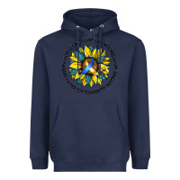 Navy down syndrome Heavyweight Hoodie - Artiststas