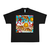 Black beach seamless pattern Urban Heavy Tee - BundleAndBundleShop