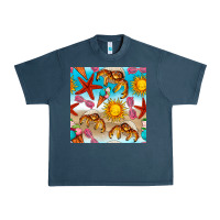Midnight Navy beach seamless pattern Urban Heavy Tee - BundleAndBundleShop