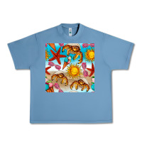 Pebble Blue beach seamless pattern Urban Heavy Tee - BundleAndBundleShop