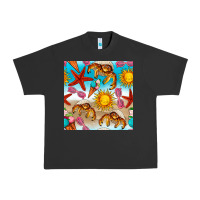 Pigment Black beach seamless pattern Urban Heavy Tee - BundleAndBundleShop