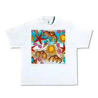 White beach seamless pattern Urban Heavy Tee - BundleAndBundleShop