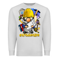 Dove Grey Architect life gnome Premium Sweatshirt - BarkalooDesign