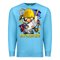 Ocean Blue Architect life gnome Premium Sweatshirt - BarkalooDesign