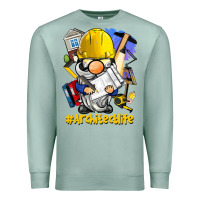 Seafoam Architect life gnome Premium Sweatshirt - BarkalooDesign