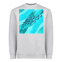 Heather Grey fish and sea seamless pattern Heavyweight Sweatshirt - BundleAndBundleShop