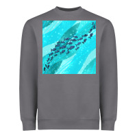 Fish And Sea Seamless Pattern Heavyweight Sweatshirt | Teevron