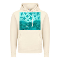 Vintage Artic turquoise glitter star Vintage Hoodie - JahusDesignShop
