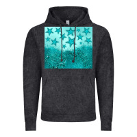 Turquoise Glitter Star Vintage Hoodie | Teevron