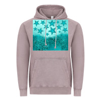 Vintage Zinc turquoise glitter star Vintage Hoodie - JahusDesignShop