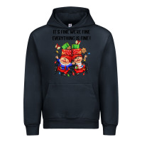 Navy its fine were fine everything is fine Urban Hoodie - CowGirlArtShop