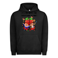 Pigment Black its fine were fine everything is fine Urban Hoodie - CowGirlArtShop