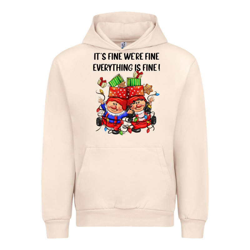 Its Fine Were Fine Everything Is Fine Urban Hoodie by CowGirlArtShop | Teevron