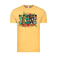 Vintage Mustard all my hope is in jesus Vintage Tee - Jasminsmagicworld
