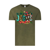 Vintage Olive all my hope is in jesus Vintage Tee - Jasminsmagicworld