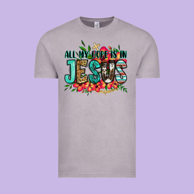 All My Hope Is In Jesus Vintage Tee Designed By Jasminsmagicworld