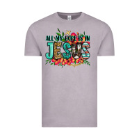 Vintage Zinc all my hope is in jesus Vintage Tee - Jasminsmagicworld