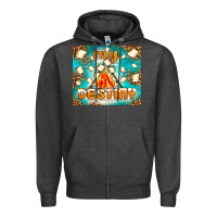 Charcoal Heather my destiny Zipper Hoodie - NancyCooperArtShop