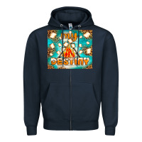 Navy my destiny Zipper Hoodie - NancyCooperArtShop