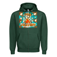 Sports Green my destiny Zipper Hoodie - NancyCooperArtShop