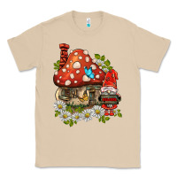 Mushroom welcome gnome ladybug Classic Tee - BarkalooDesign