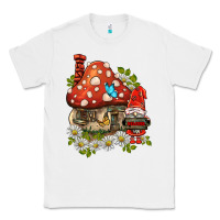 White welcome gnome ladybug Classic Tee - BarkalooDesign