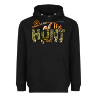 Black the hunt is on Heavyweight Hoodie - Artiststas