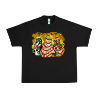 Black christmas tree cake and christmas pattern ado Urban Heavy Tee - AdoDesignShop