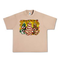 Christmas Tree Cake And Christmas Pattern Ado Urban Heavy Tee | Teevron