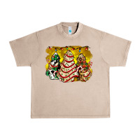 French Oak christmas tree cake and christmas pattern ado Urban Heavy Tee - AdoDesignShop