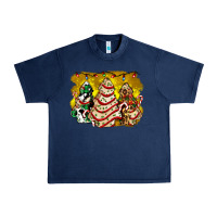 Navy christmas tree cake and christmas pattern ado Urban Heavy Tee - AdoDesignShop