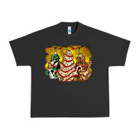 Pigment Black christmas tree cake and christmas pattern ado Urban Heavy Tee - AdoDesignShop