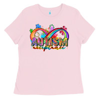 Bubblegum Pink autism acceptance Ladies Tee - Zillion Design Studio