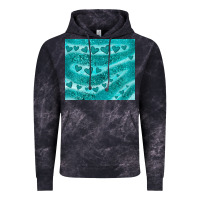 Cloud Black turquoise glitter heart Vintage Hoodie - JahusDesignShop