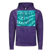 Cloud Purple turquoise glitter heart Vintage Hoodie - JahusDesignShop