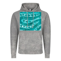 Cloud Rock turquoise glitter heart Vintage Hoodie - JahusDesignShop
