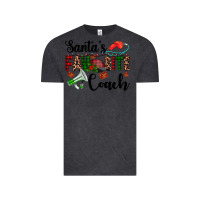 Vintage Black santa's favorite coach Vintage Tee - AdoDesignShop