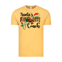 Vintage Mustard santa's favorite coach Vintage Tee - AdoDesignShop