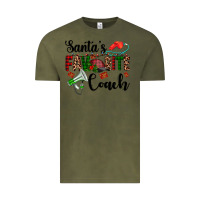 Vintage Olive santa's favorite coach Vintage Tee - AdoDesignShop