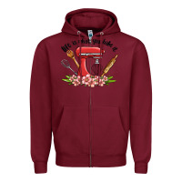 Burgundy life is what you bake it Zipper Hoodie - MaliasSmallBusiness