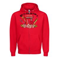 Red life is what you bake it Zipper Hoodie - MaliasSmallBusiness
