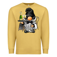 Antique Gold waiter gnome Premium Sweatshirt - BarkalooDesign