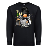 Black waiter gnome Premium Sweatshirt - BarkalooDesign