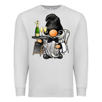 Dove Grey waiter gnome Premium Sweatshirt - BarkalooDesign