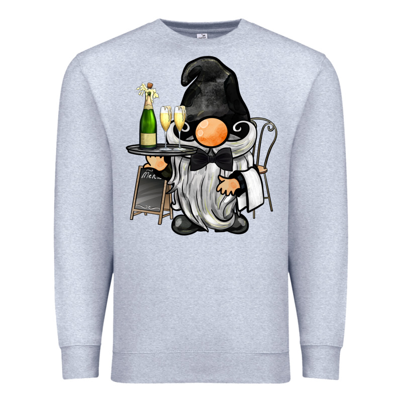 Waiter Gnome Premium Sweatshirt by BarkalooDesign | Teevron